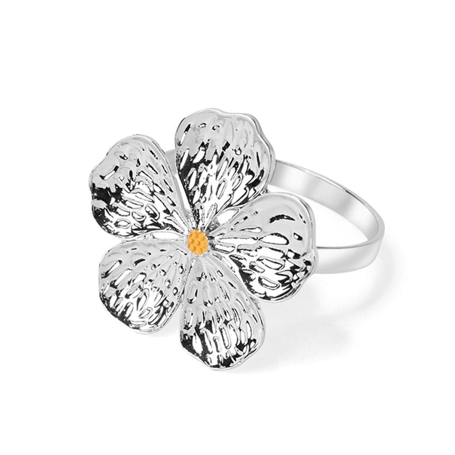 حلقة محارم SILVER FLOWER فضية 2